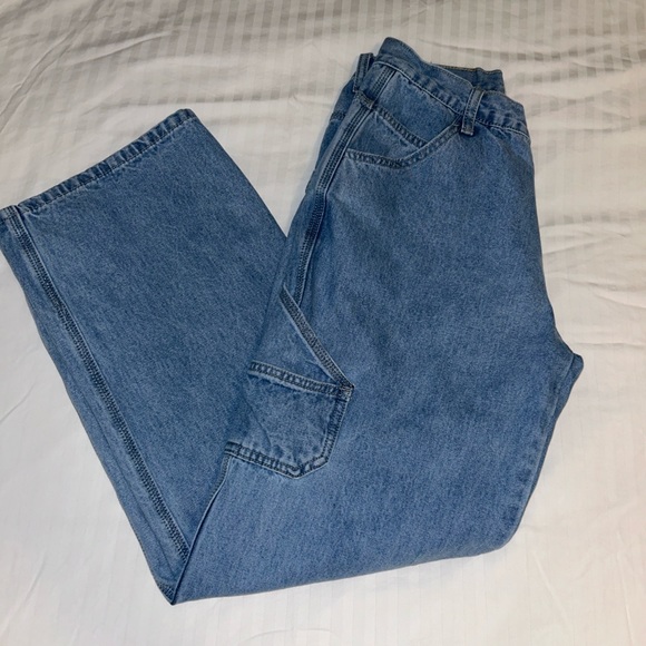 Tami Cargo Jeans Mid Wash Denim by Princess Polly - Picture 4 of 9